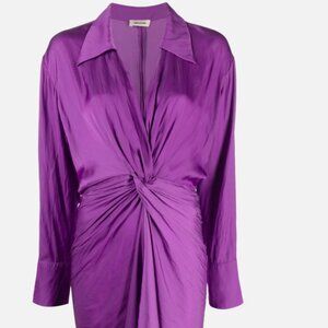 Zadig & Voltaire Roselie Satin Dress Women's small purple MSRP 478
